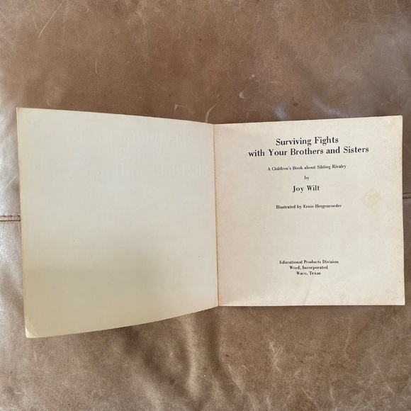 Vintage Childrens Book: Surviving Fights With Your Brothers & Sisters - Joy Wilt - Picture 6 of 9